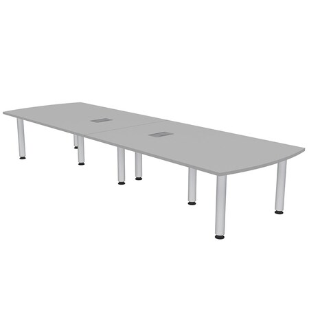 Skutchi Designs 45 in W, 144 in L, 29 in H, Engineered Wood Top, Grey H-AREC-46143PT-01-EL